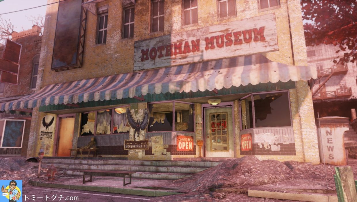 Fallout76 ポイント プレザント レスポンダーの拠点のある教会とモスマン教のアジト トミートグチ Com