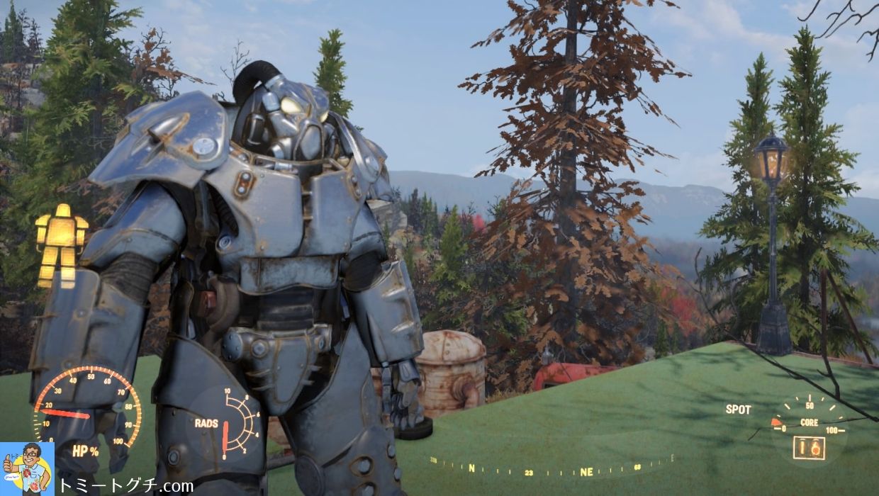 Fallout76 パワーアーマーx 01 性能と入手方法と必要な作製材料