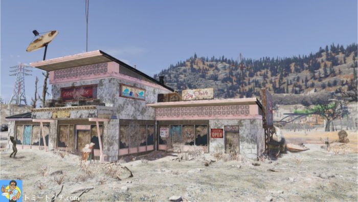 Fallout76 有毒の干上がった湖底