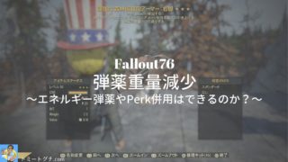 Fallout76 弾薬重量減少