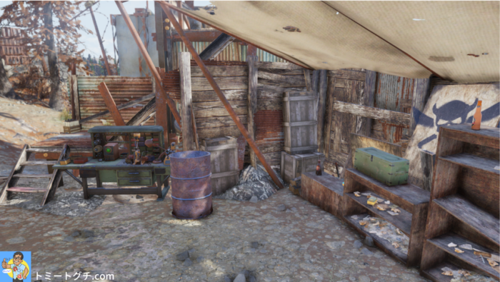 Fallout76 カットスローツのキャンプ(北)