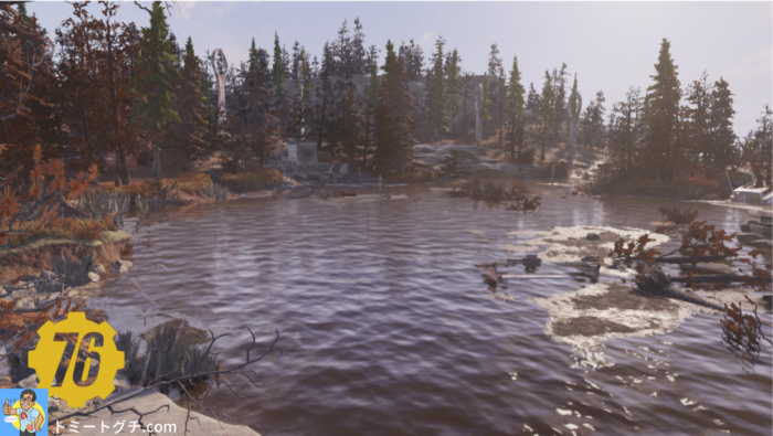 Fallout76 スプルース・ノブ湖