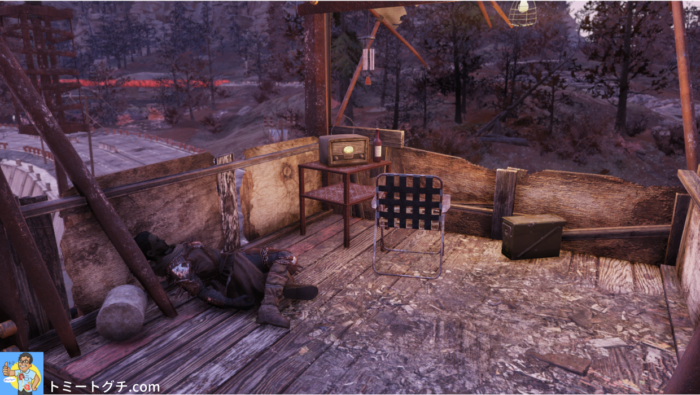 Fallout76 セネカギャングのキャンプ