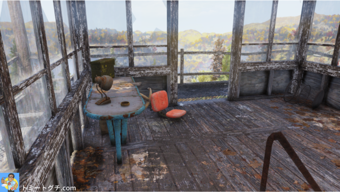 Fallout76 キャンプ・アダムス監視地点