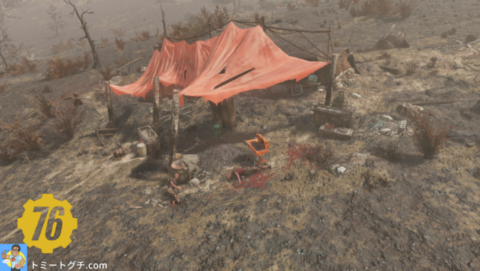 Fallout76 積灰の山南の荒野