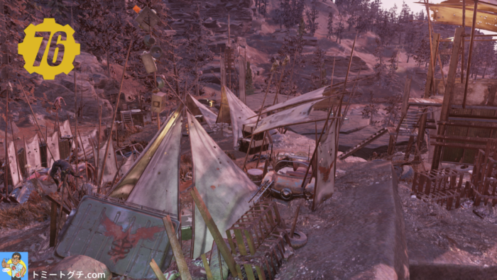 Fallout76 Wastelanders スカルボーン展望地