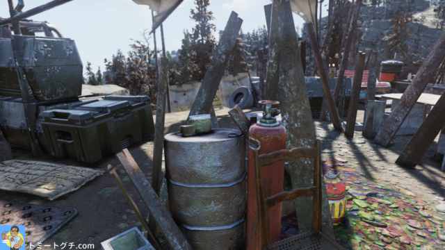 Fallout76 Wastelanders セネカギャングのキャンプ