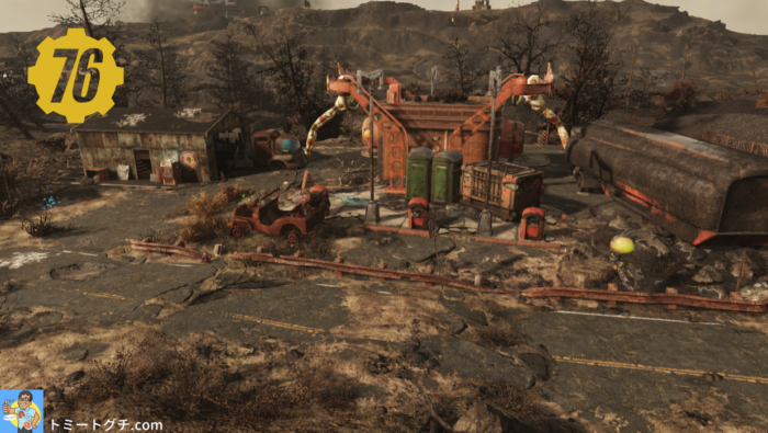 Fallout76 Wastelanders レッドロケット給油所